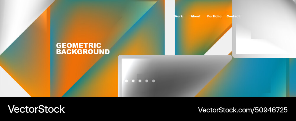 Triangle minimal web site page background design Vector Image