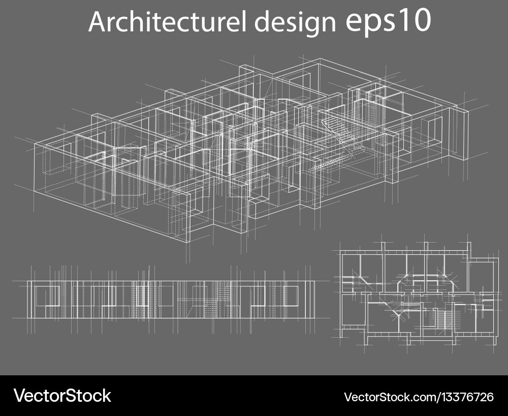 Model floor of apartment block Vector Image