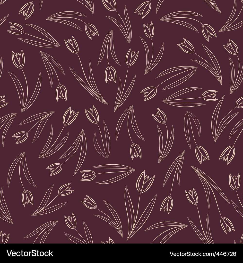 Tulip pattern Vector Image