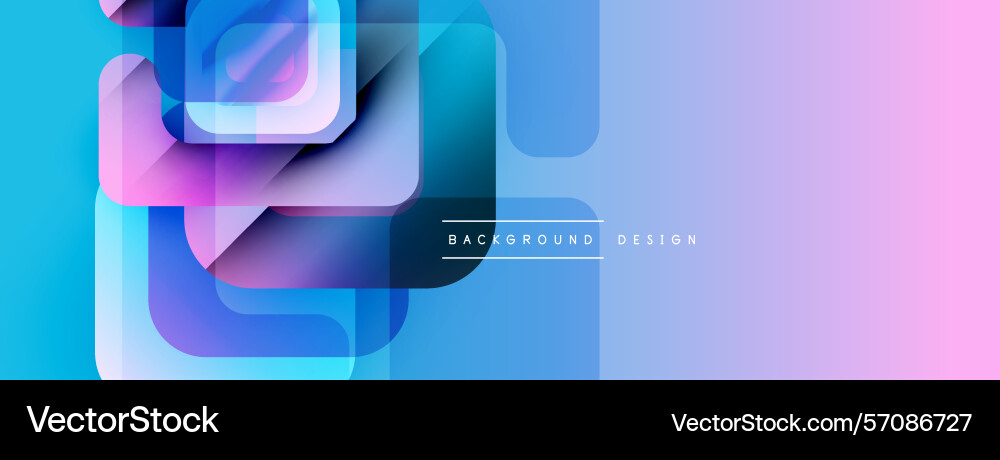 Abstract geometric shapes overlap creating Vector Image