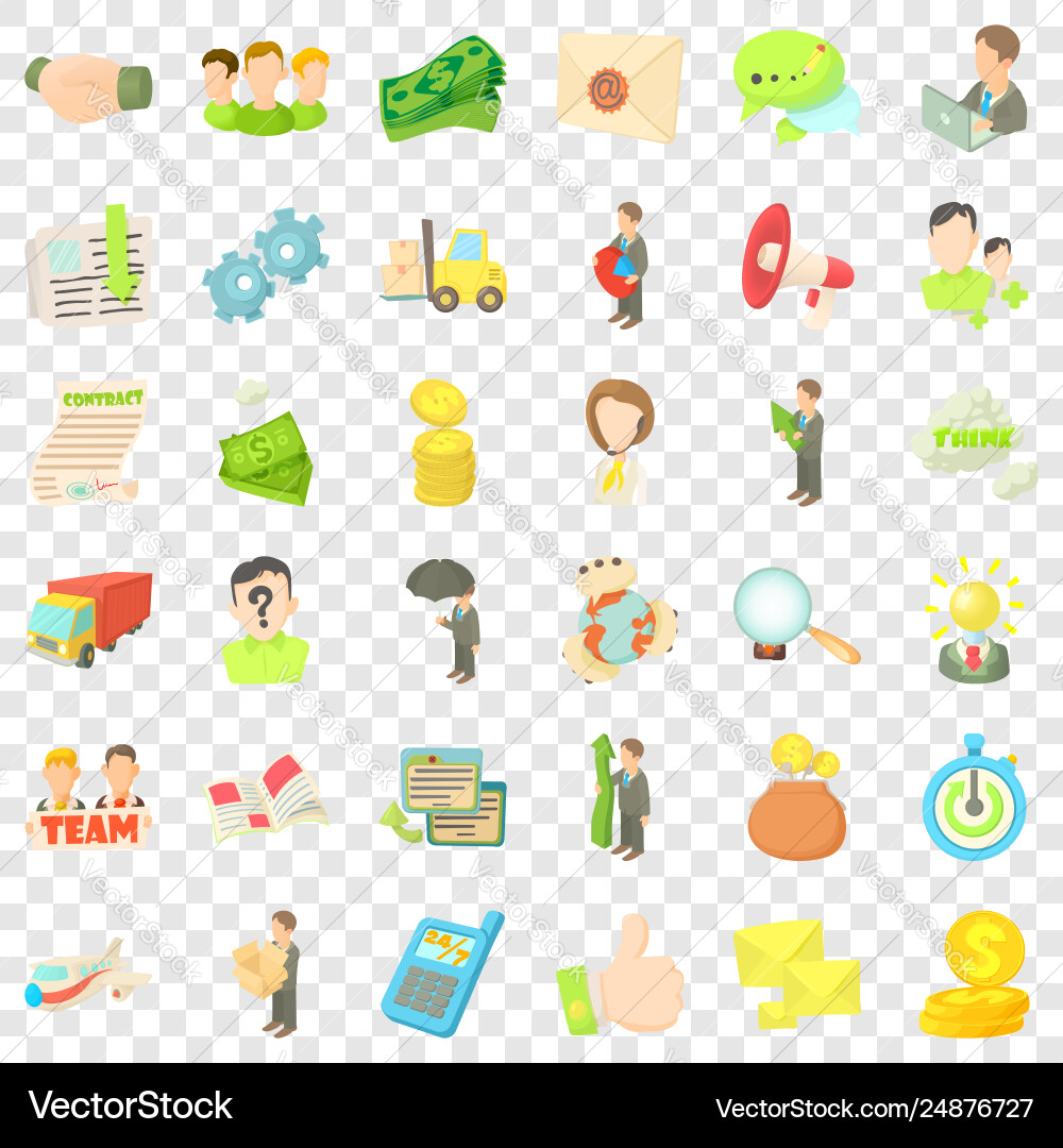 Business-Diagramm-Symbole setzen Cartoon Stil Business-Diagramm-Symbole setzen Cartoon Stil vektorbild