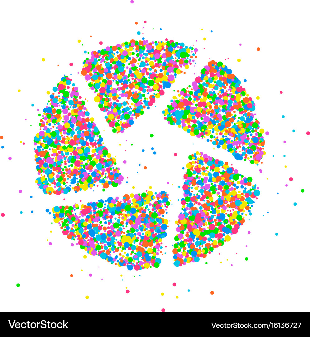Multicolored Shutter Camera Splash vector image