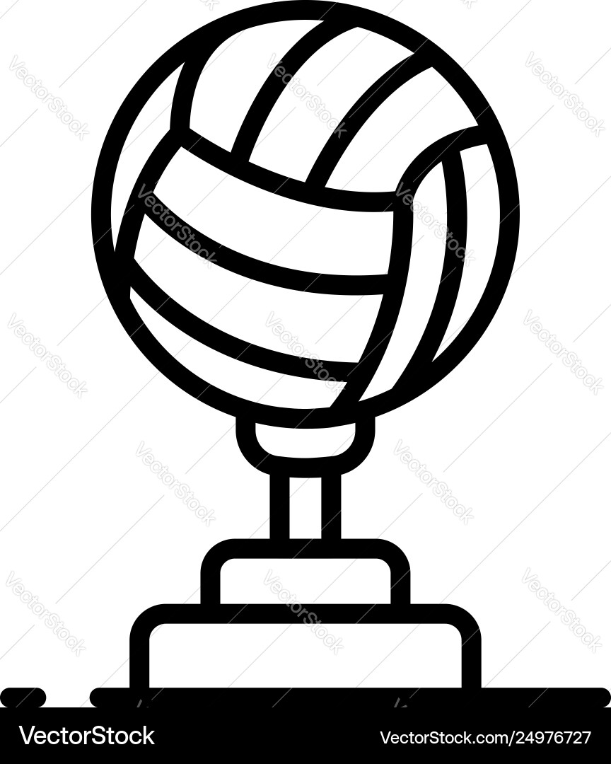 Volleyball cup icon outline style Volleyball cup icon outline style vector image