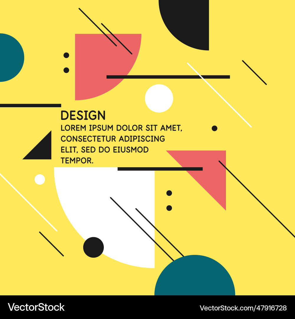 Abstract background with simple elements an image vector image