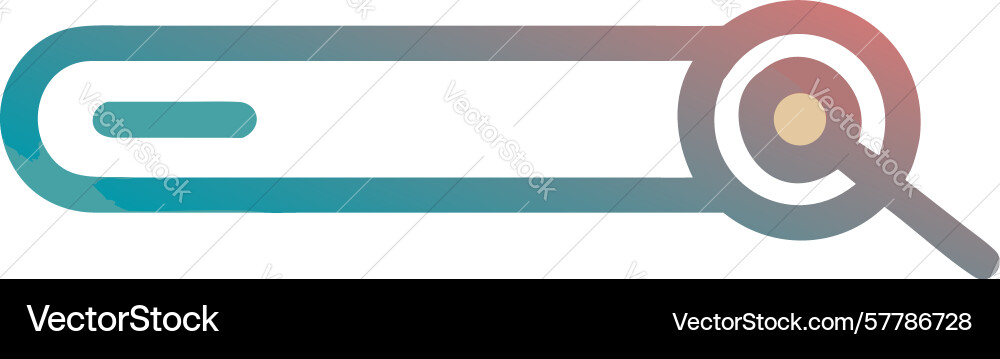 Minimal search bar clean ui with circular input vector image