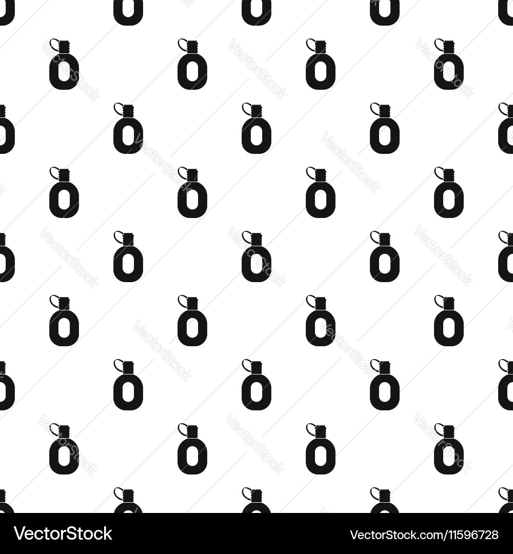 Tourist flask pattern simple style vector image