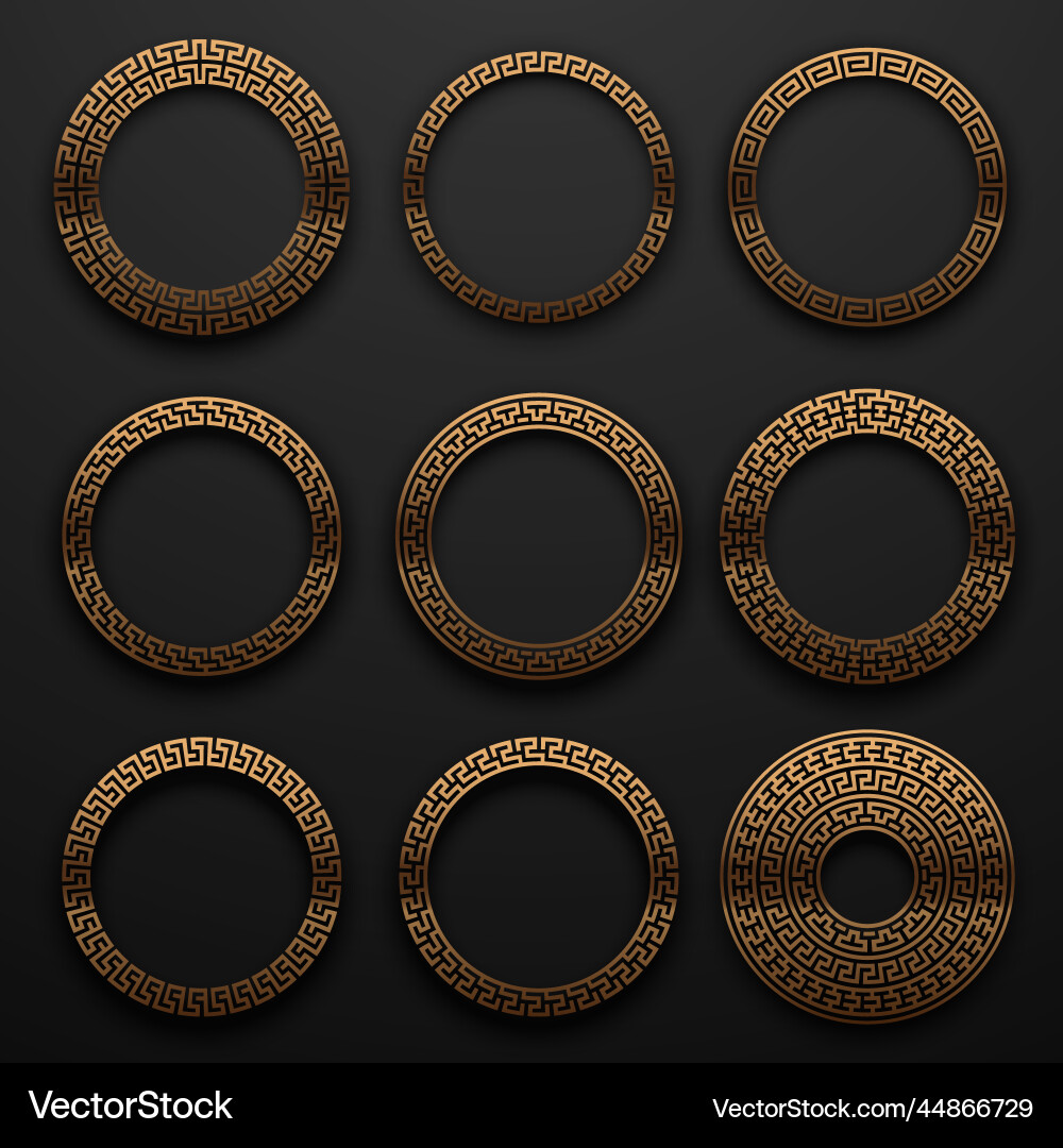 Ancient Circle Patterns vector image