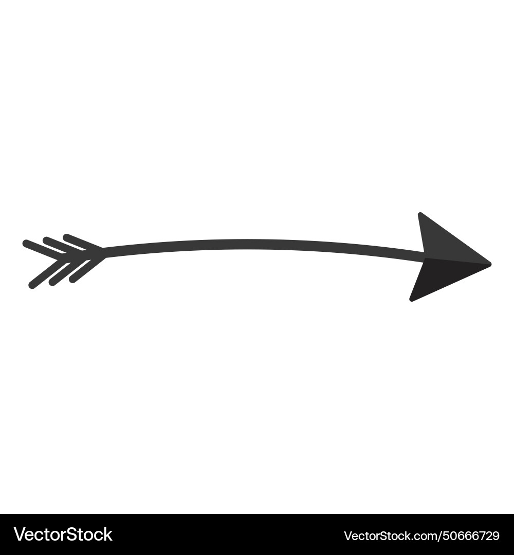 Arrow direction of movement black pointer Arrow direction of movement black pointer vector image