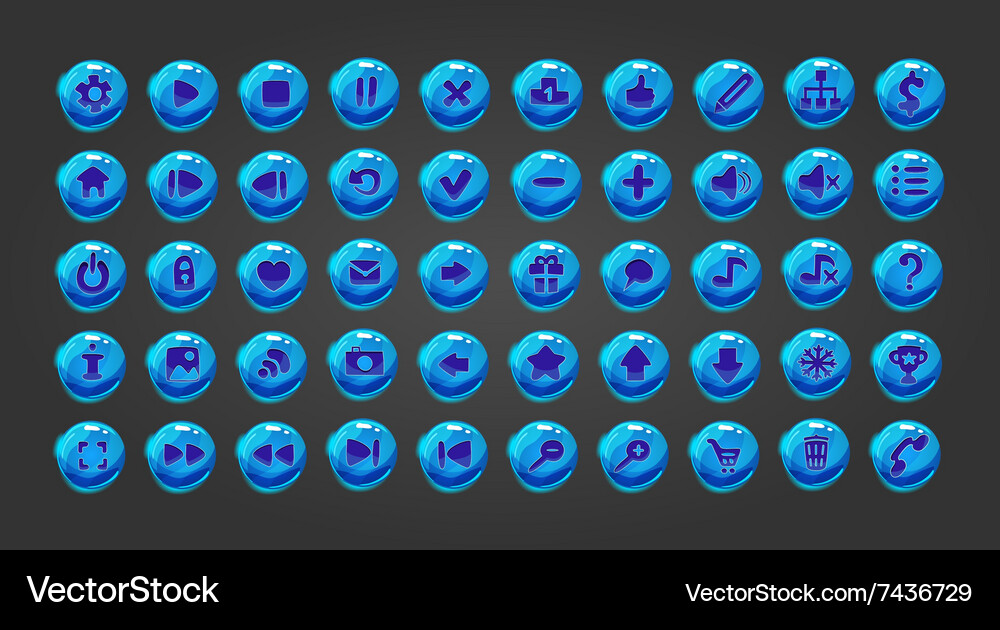 Big set web button Vector Image
