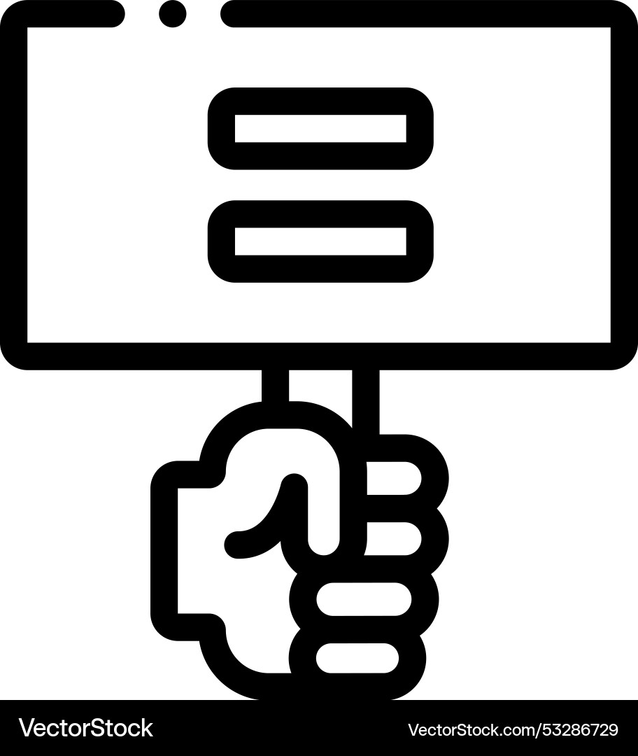 Equalizer icon thin linear style design isolated Vector Image