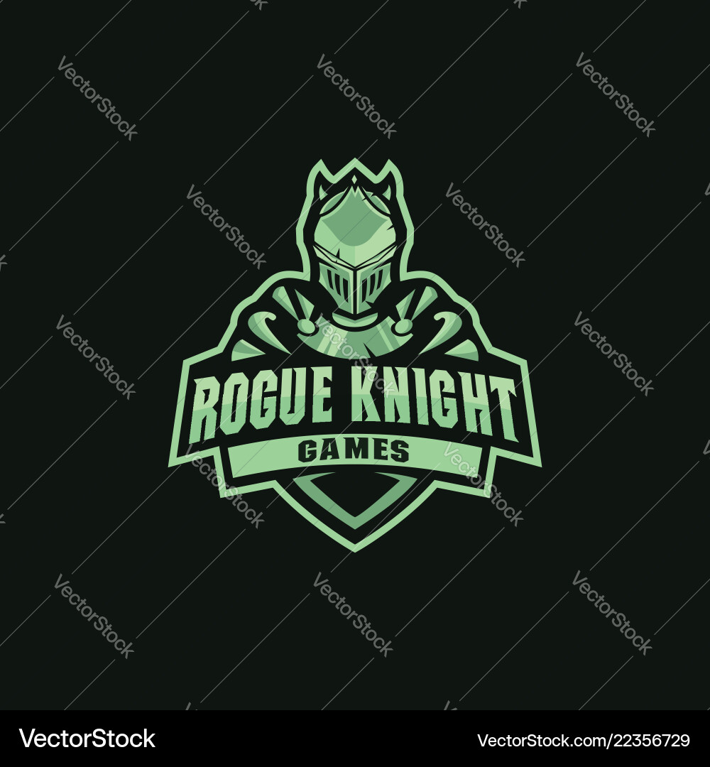 Knight Mascot Sports Logo Vector Image