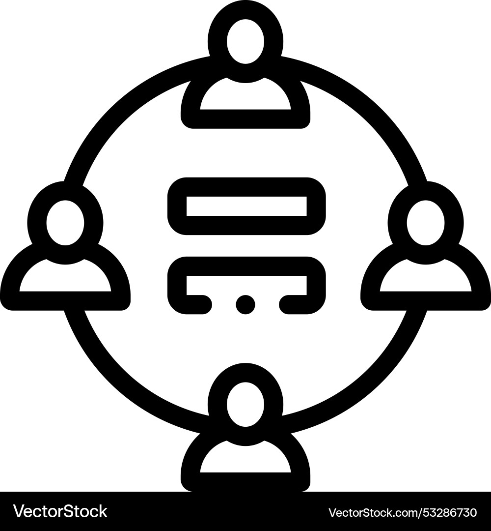 Equality icon thin linear style design isolated Equality icon thin linear style design isolated vector image