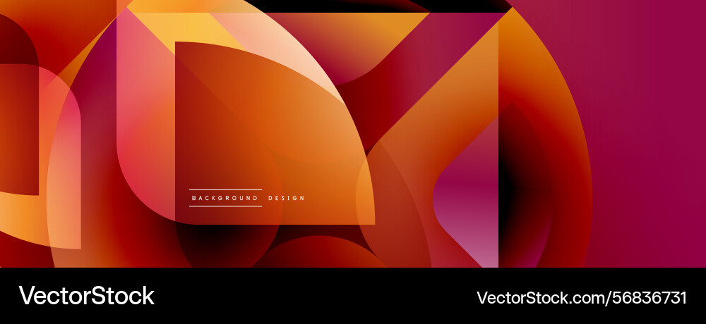 Abstract geometric shapes overlap creating Abstract geometric shapes overlap creating vector image