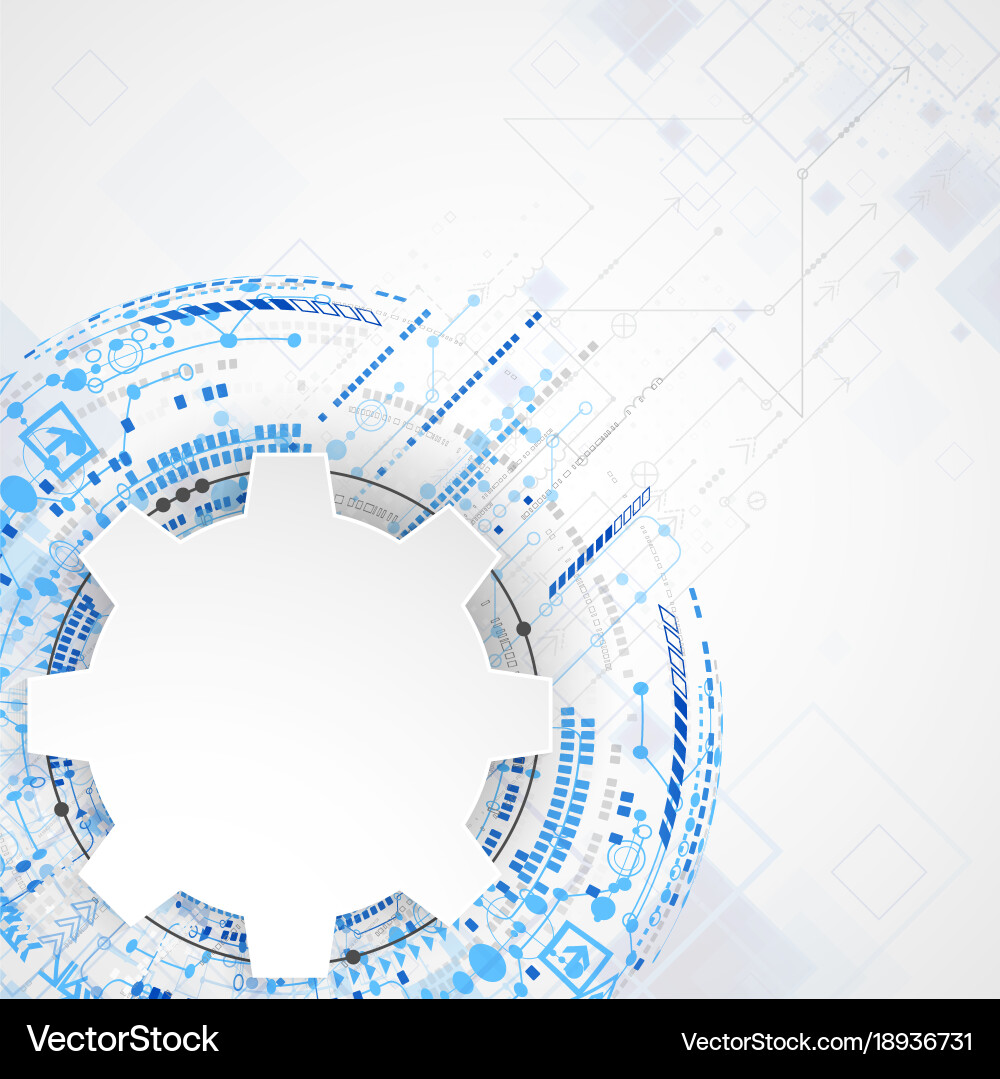 Abstract technological background structure Vector Image