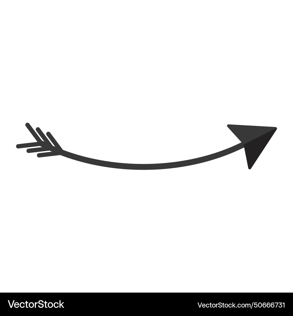 Arrow direction of movement black pointer Arrow direction of movement black pointer vector image