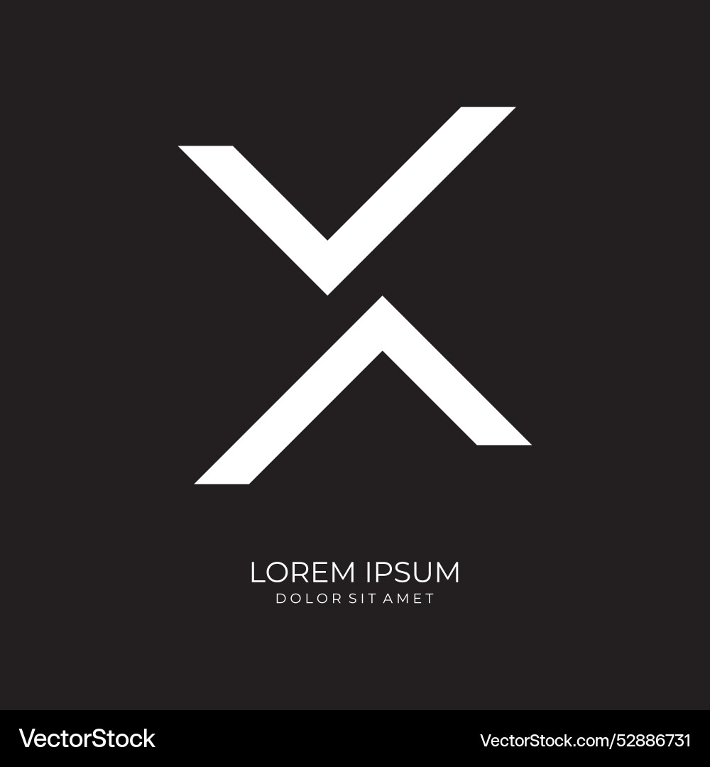 Creative design abstract logo element initial Creative design abstract logo element initial Vector Image