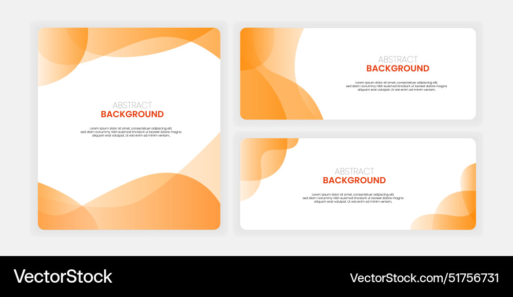 Flat design abstract waves background set Flat design abstract waves background set Vector Image