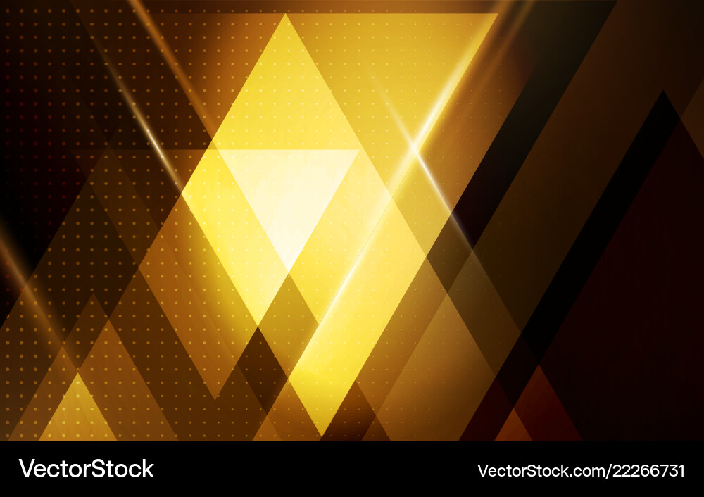 Gold Geometric Abstract Background vector image