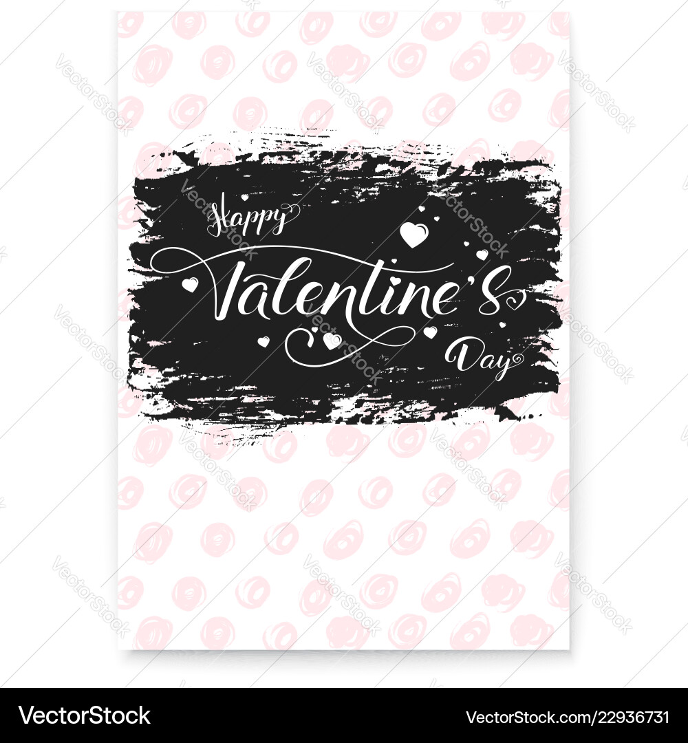 Happy valentines day modern cover greetings Happy valentines day modern cover greetings vector image