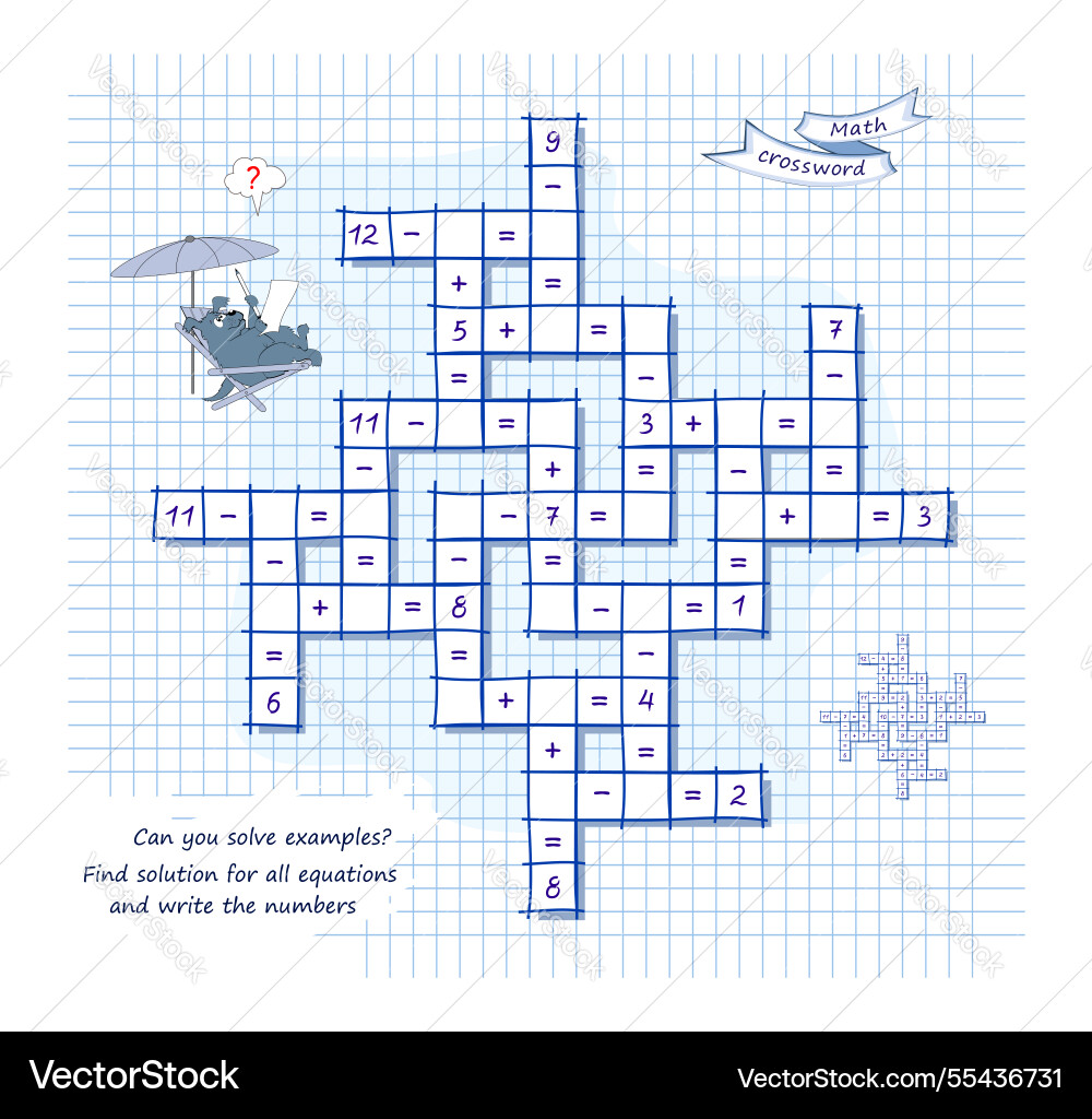 Mathematische Logik Puzzle Spiel auf Ergänzung Mathematische Logik Puzzle Spiel auf Ergänzung vektorbild