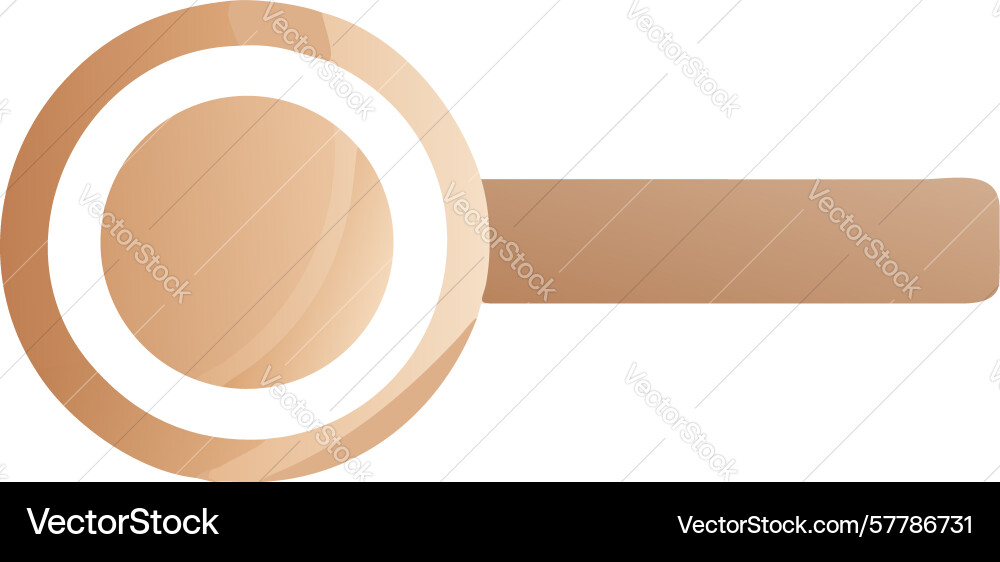 Rounded search box ui element with warm gradient vector image