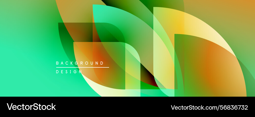 Abstract fluid shapes overlap creating vibrant Abstract fluid shapes overlap creating vibrant vector image