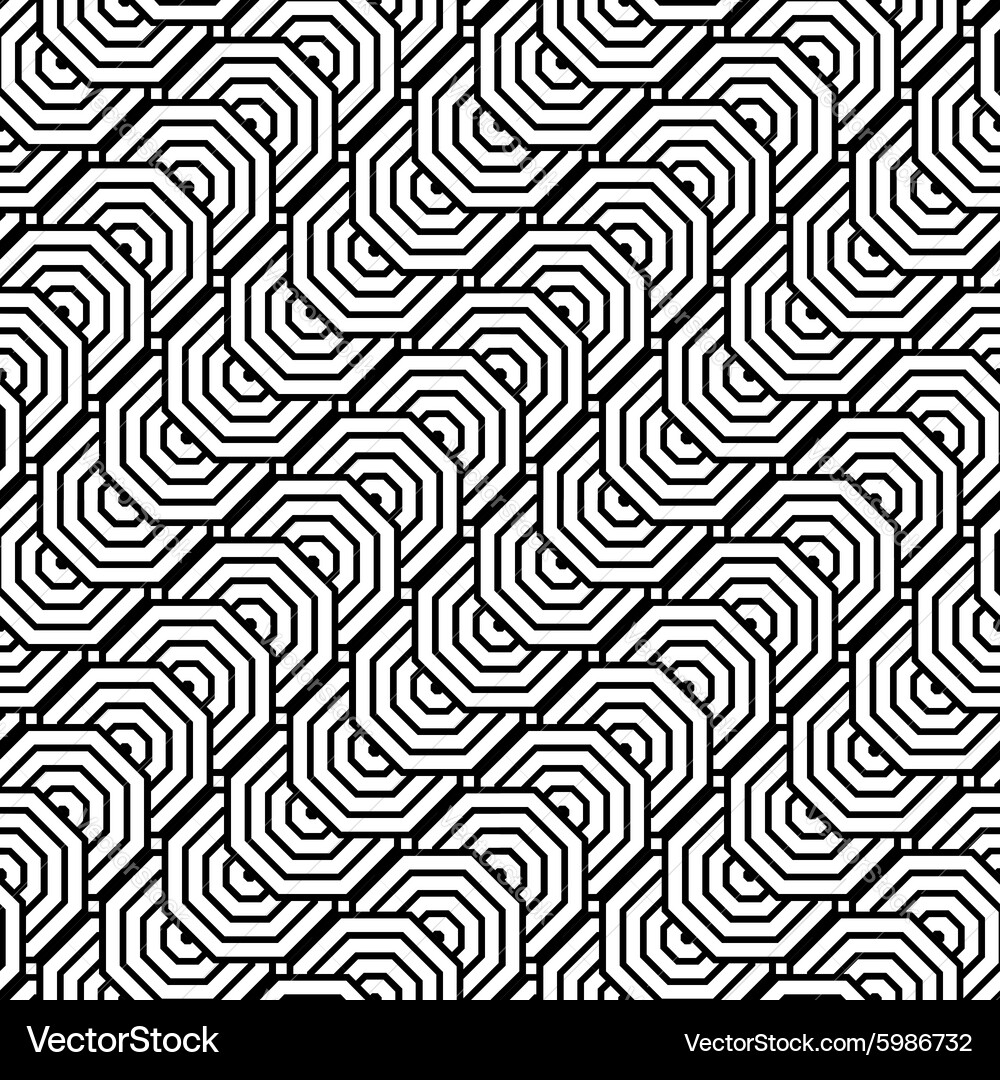 Design seamless monochrome zigzag pattern Vector Image