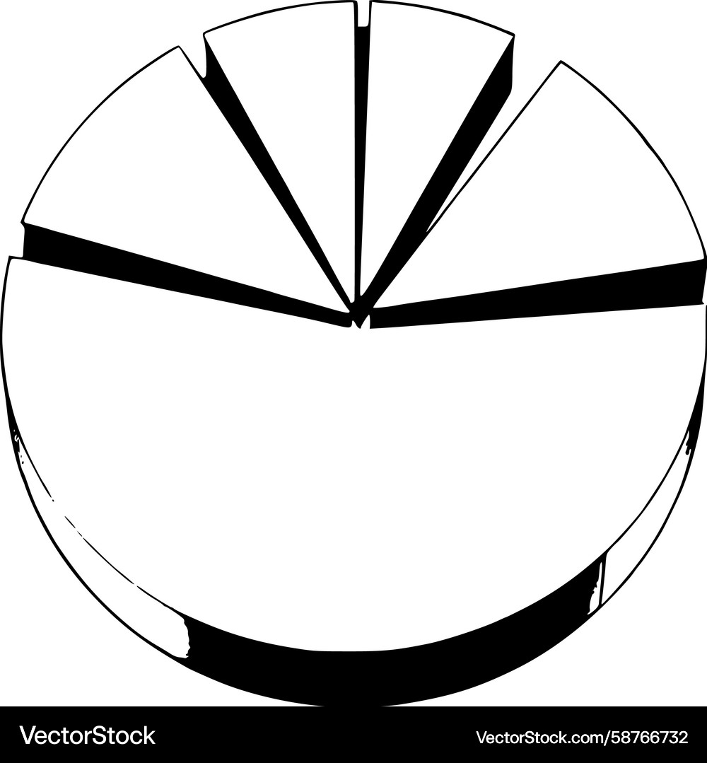 Segmented Circle Data Visualization Vector Image