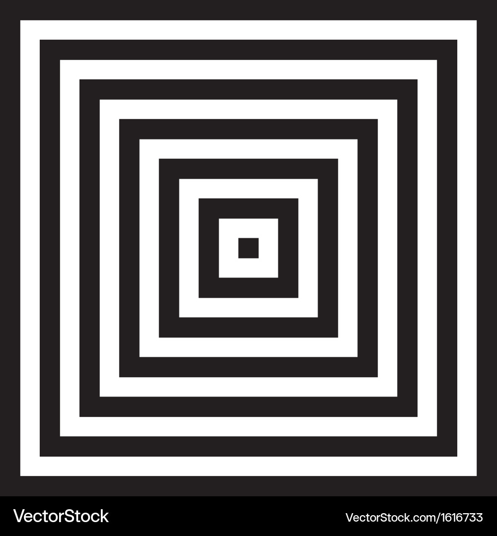 Psychedelic Square Pattern Vector Image