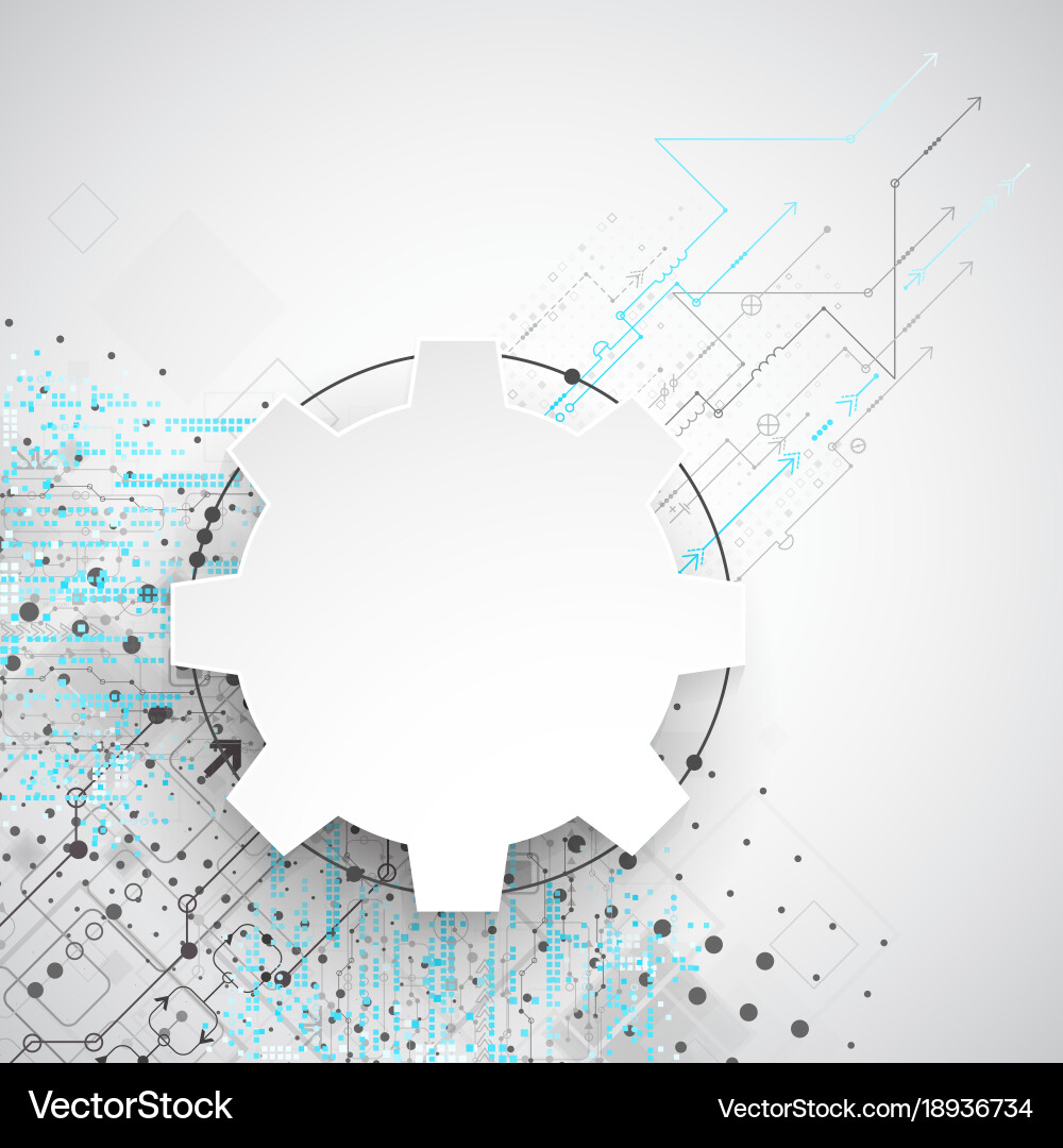 Abstract technological background structure Vector Image