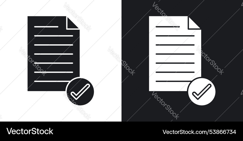 Accept document icon set Accept document icon set vector image