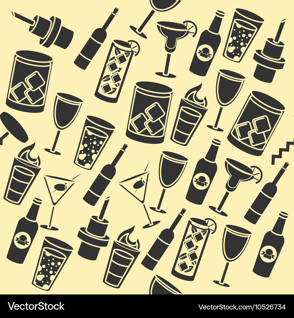 Bar set pattern vector image
