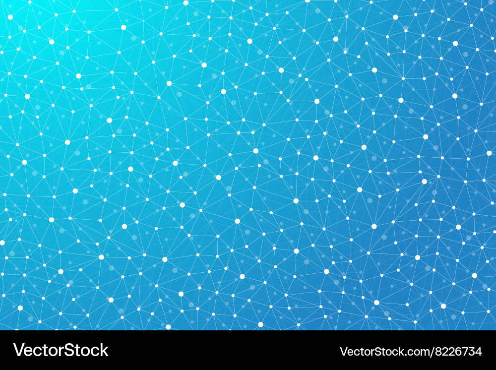 Geometric abstract background with connected line Vector Image
