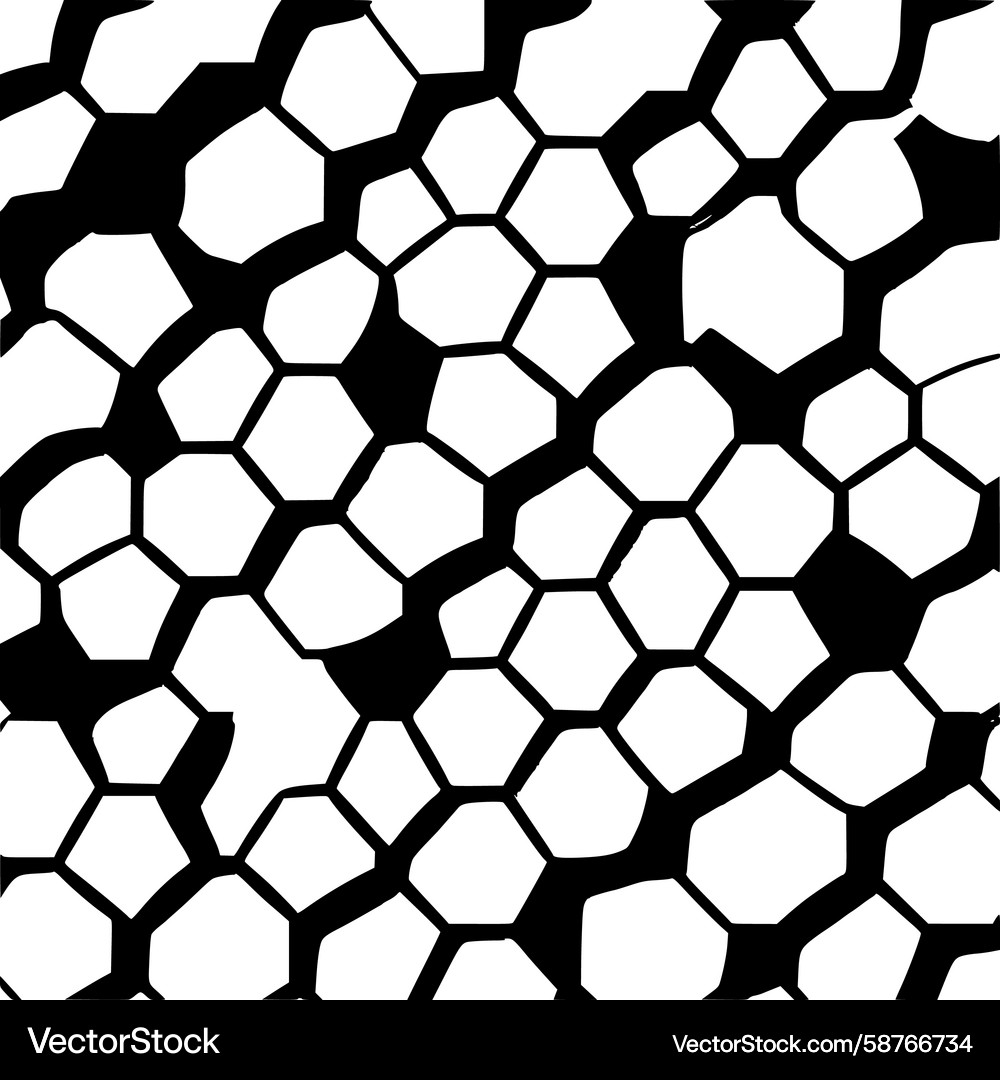 Hexagonal Soccer Pattern Vector Image
