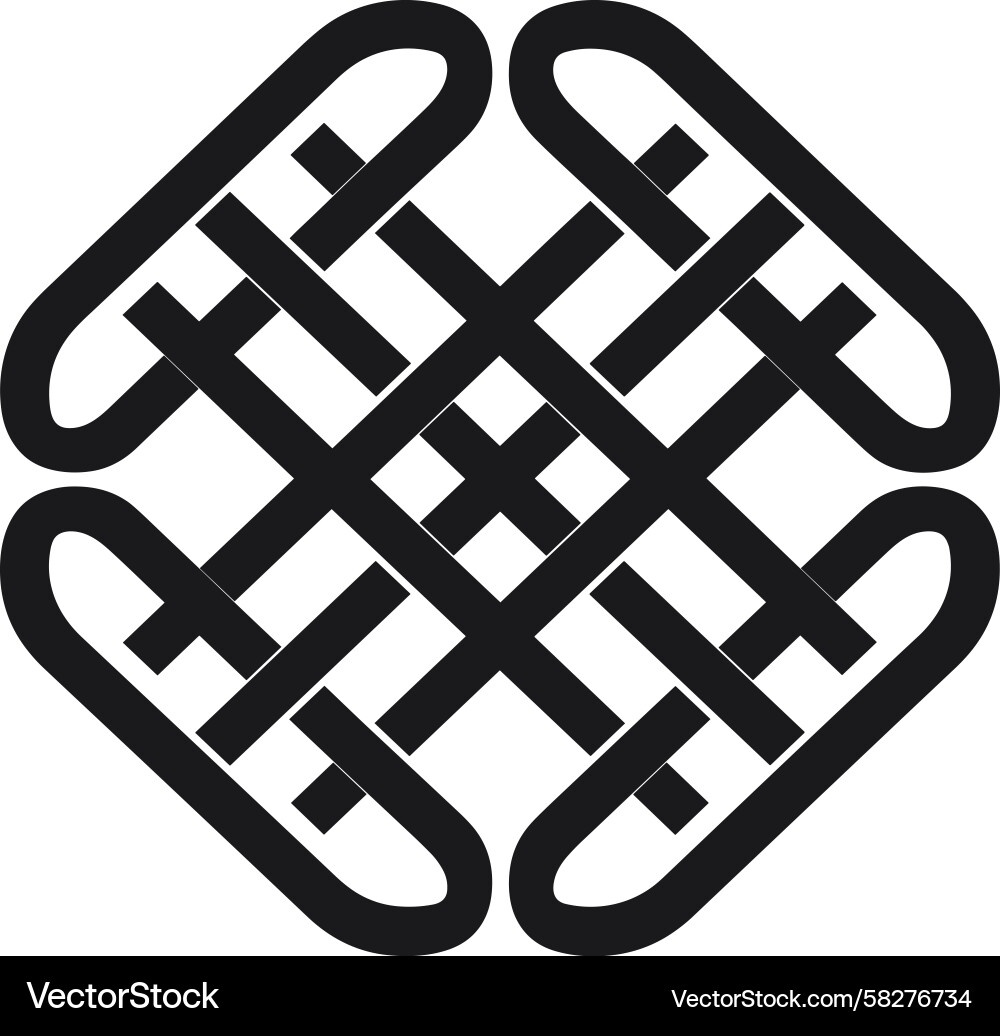 Intricate Interlocking Pattern Vector Image