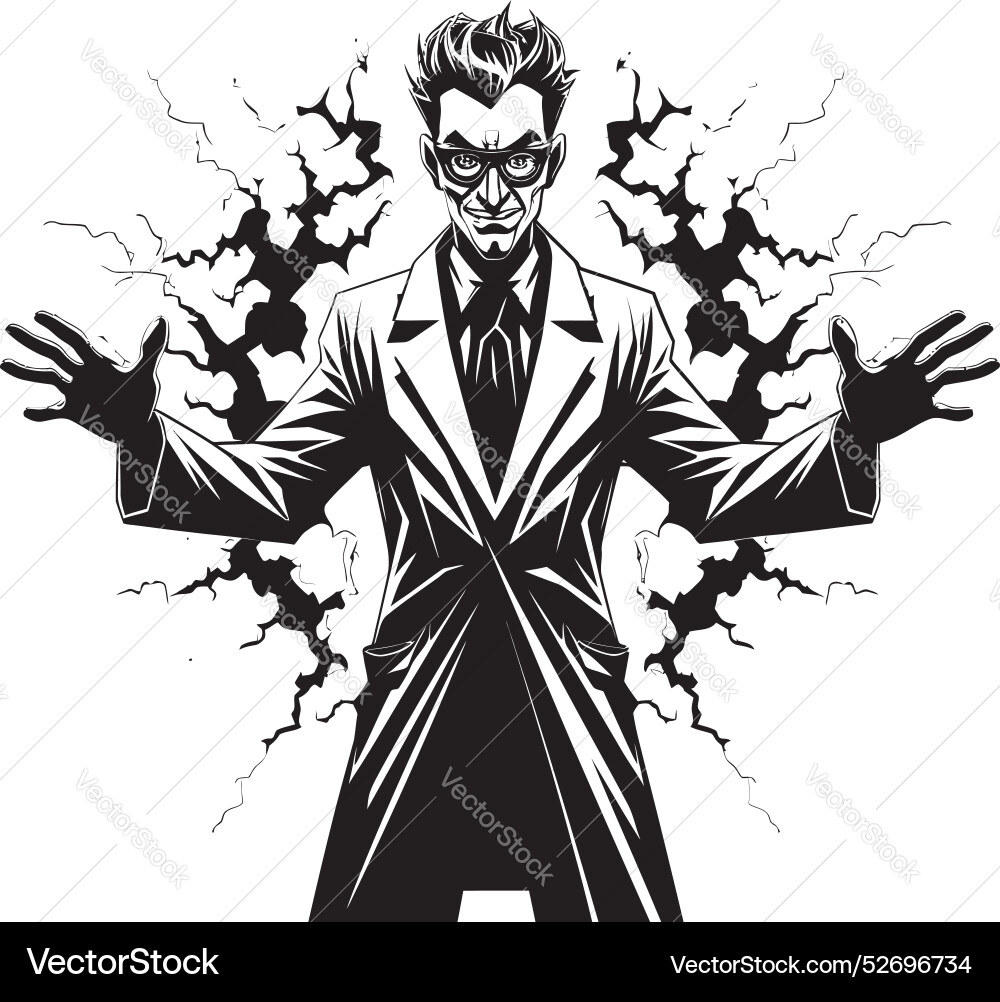 Lab rat labs scientist emblem design formula Vector Image