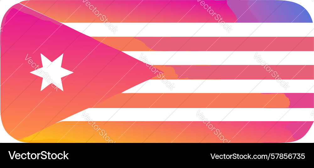 Abstract striped flag dynamic gradient banner Vector Image