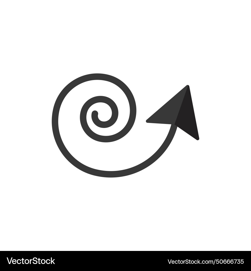 Arrow direction of movement black pointer Arrow direction of movement black pointer vector image