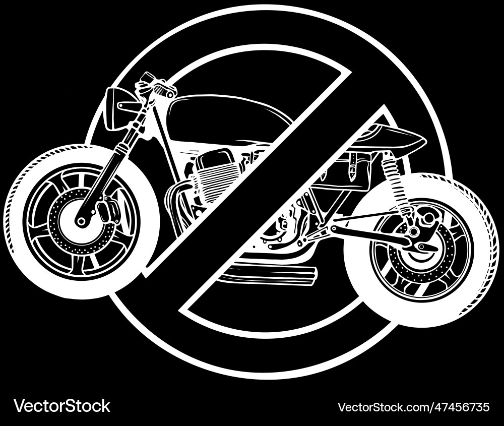 Cafe Racer Motorrad in weißer Linie auf schwarz Cafe Racer Motorrad in weißer Linie auf schwarz Vektorbild