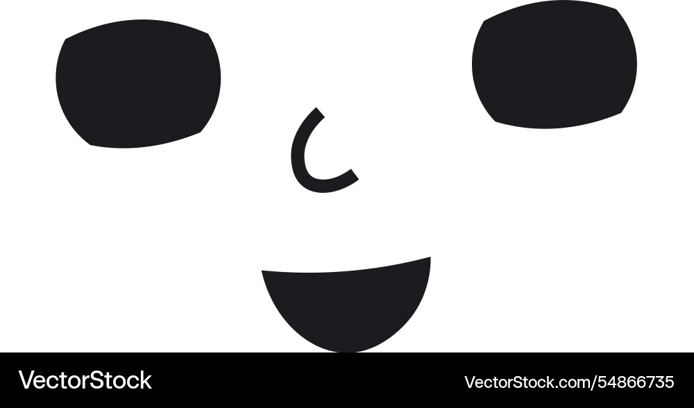 Cartoon character face emotion Cartoon character face emotion vector image