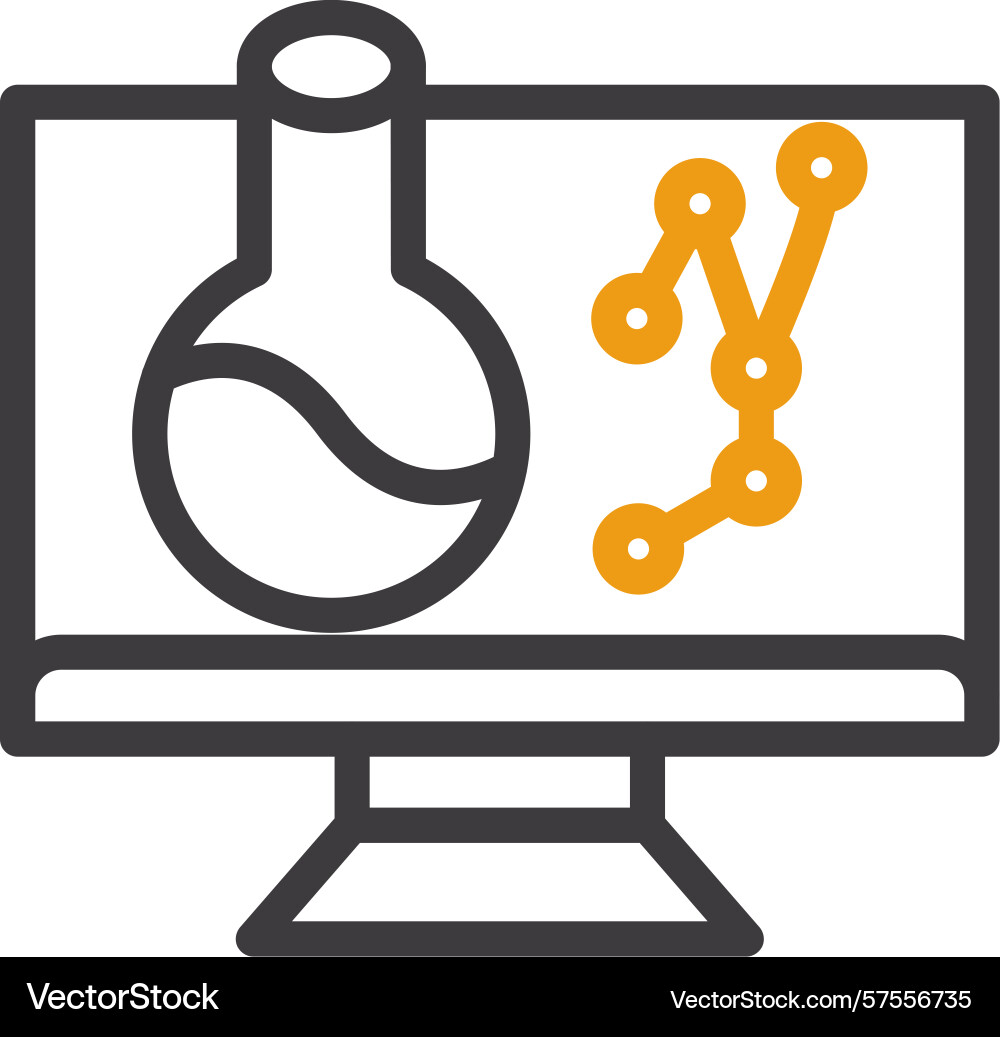Library science two color icon vector image
