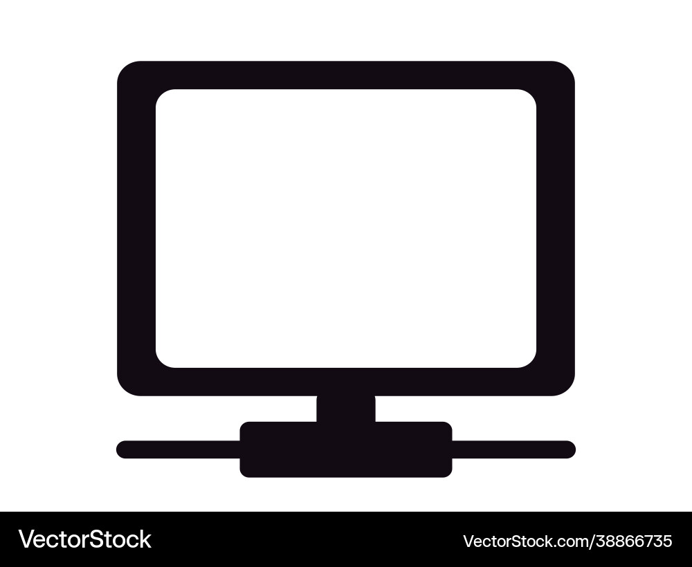 Single images personal computer communication Vector Image