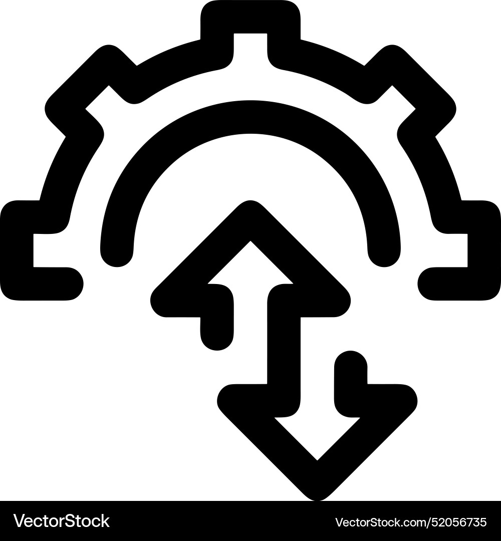 Upload outline icon symbol image Upload outline icon symbol image Vector Image