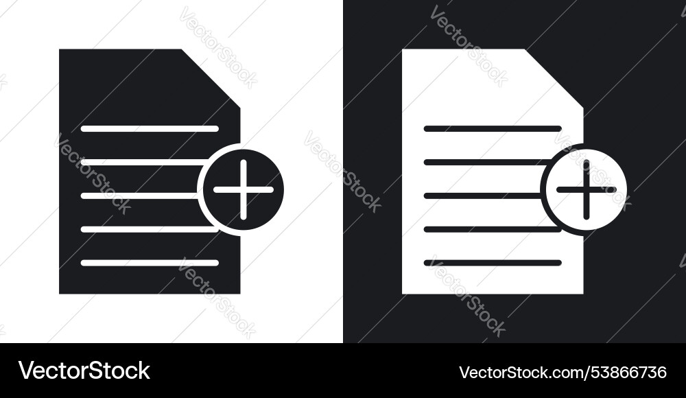Add document icon set Add document icon set vector image