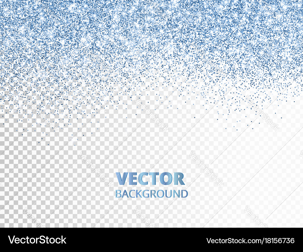 Blue Glitter Confetti Explosion Vector Image