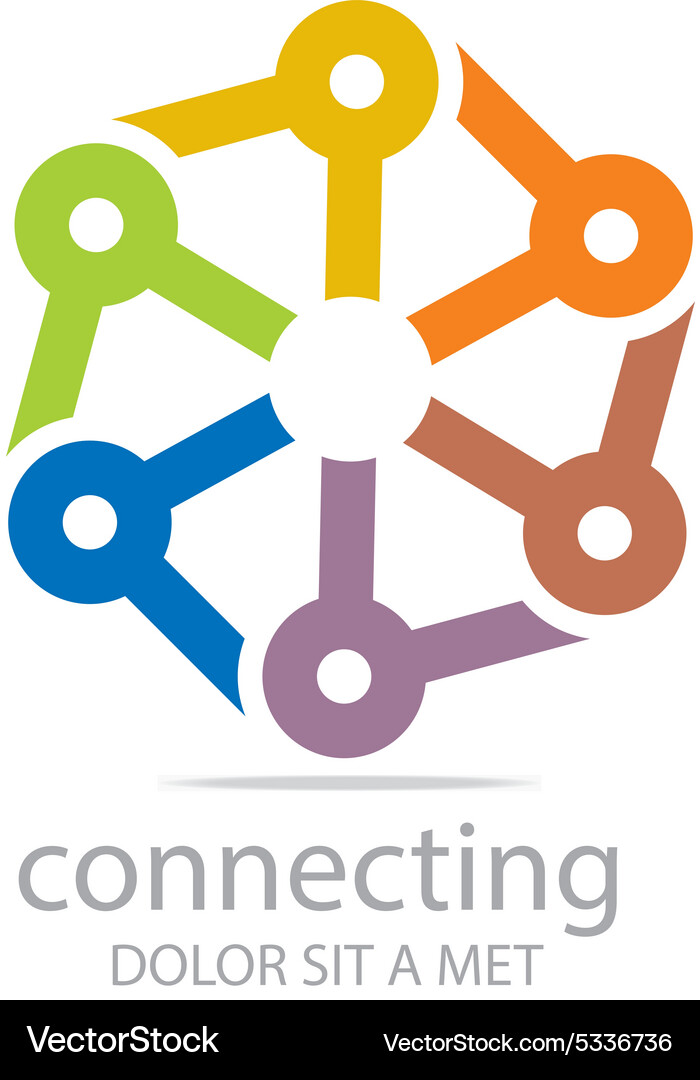 Connecting design icon element Vector Image