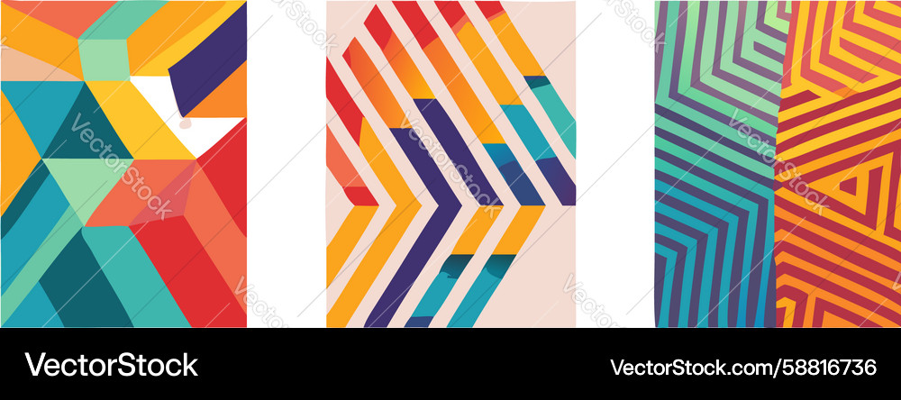 Geometric Abstract Patterns Vector Image