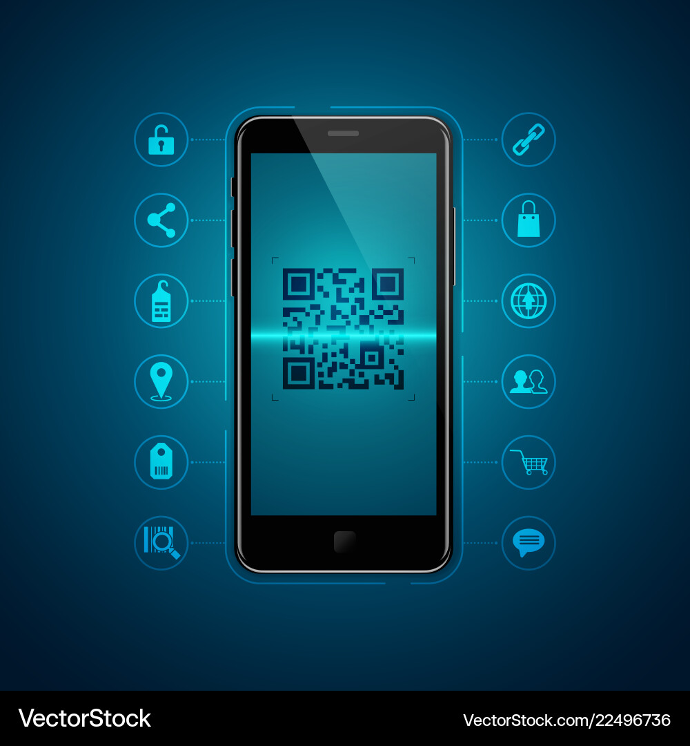 Qr code Royalty Free Vector Image - VectorStock