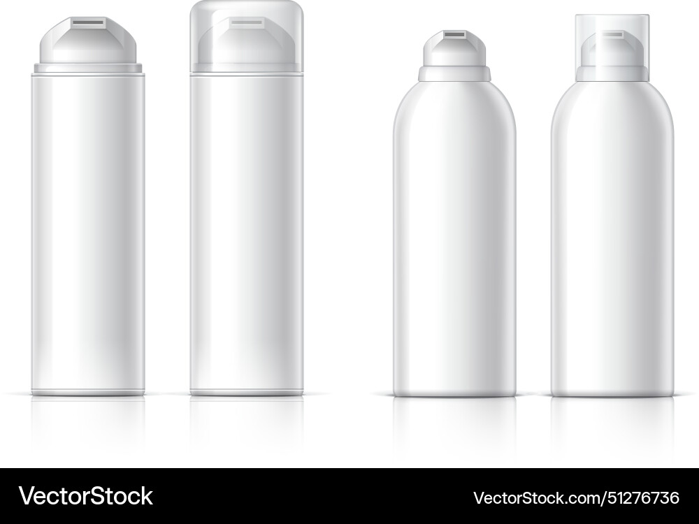 Realistische kosmetische Flasche kann Sprühbehälter Realistische kosmetische Flasche kann Sprühbehälter vektorbild