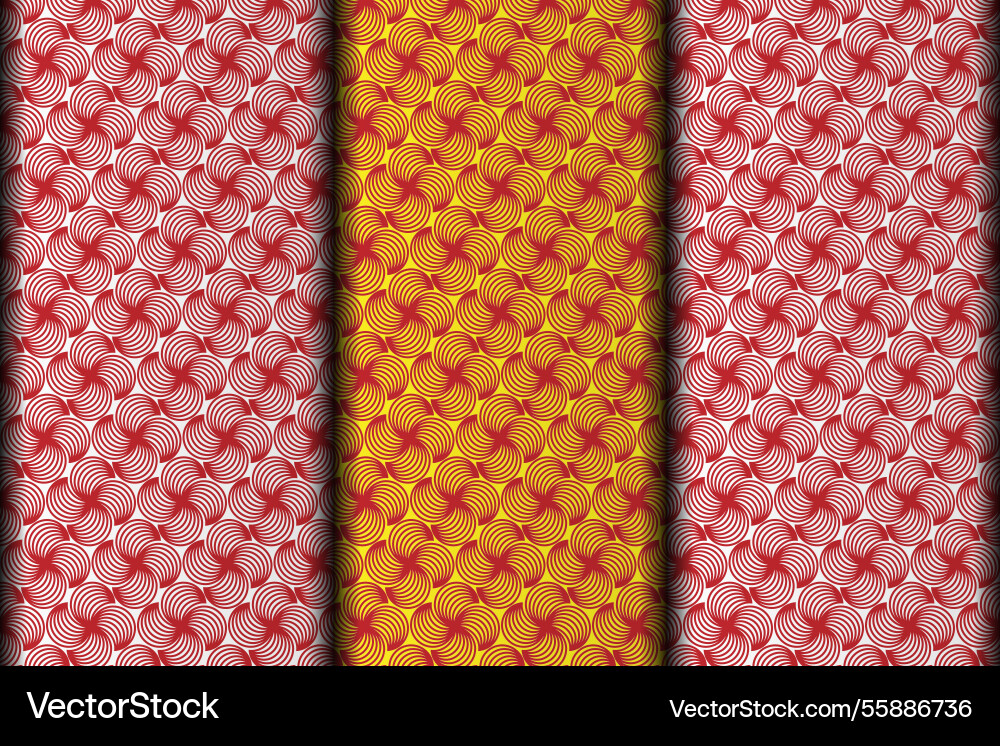 Red pattern design template vector image